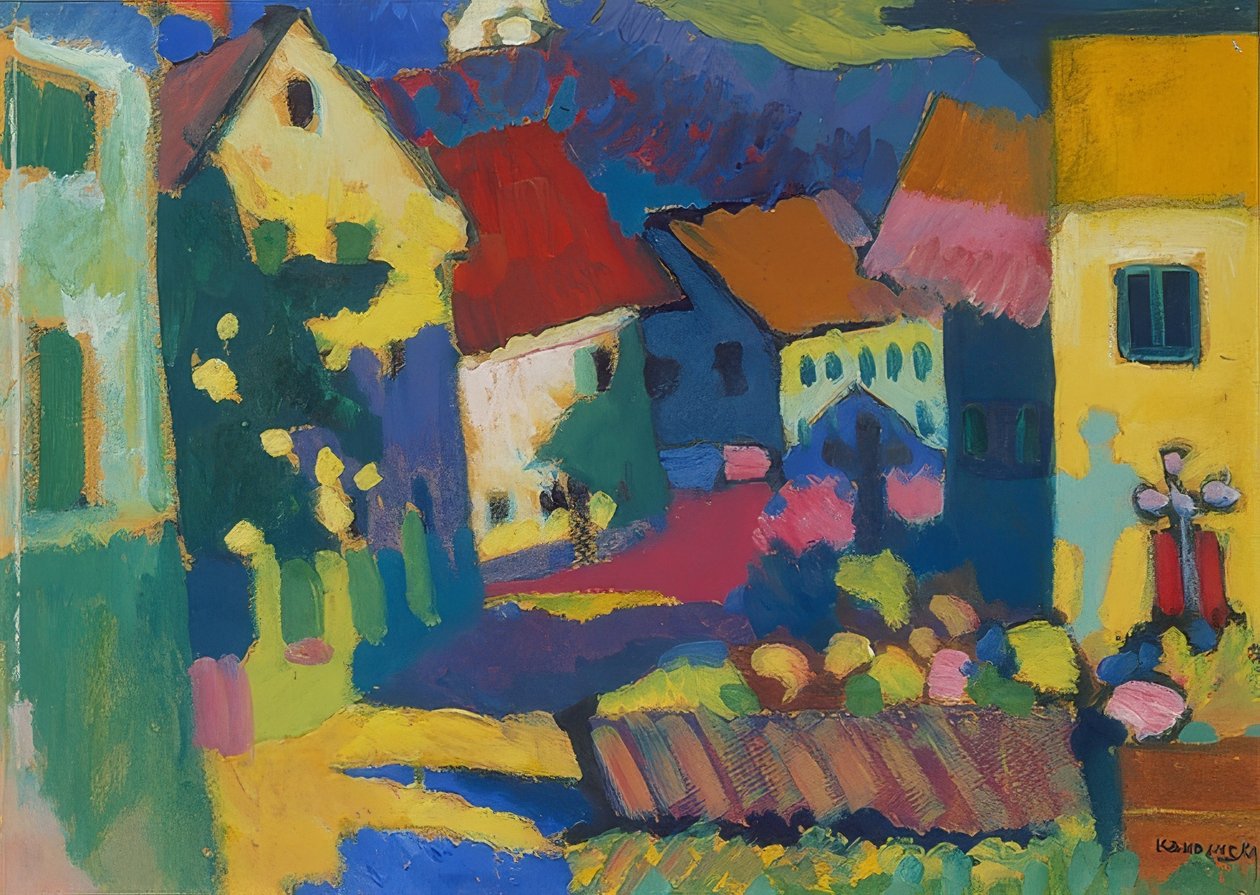 Strada a Murnau. Circa 1909-14 da Wassily Kandinsky