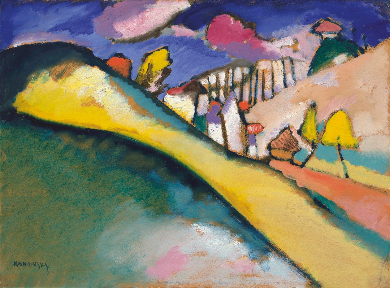 Studio per paesaggio (Dünaberg) da Wassily Kandinsky