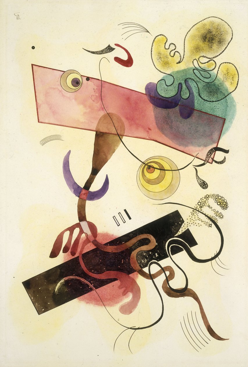 Macchie: Verde e Rosa da Wassily Kandinsky