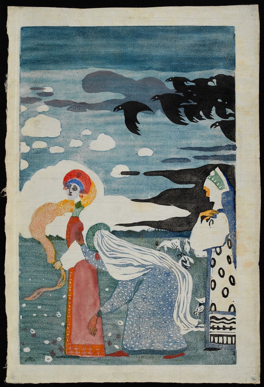 I Corvi, 1907 da Wassily Kandinsky