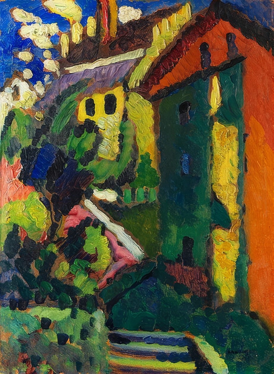 Scala verso il castello (Murnau) da Wassily Kandinsky