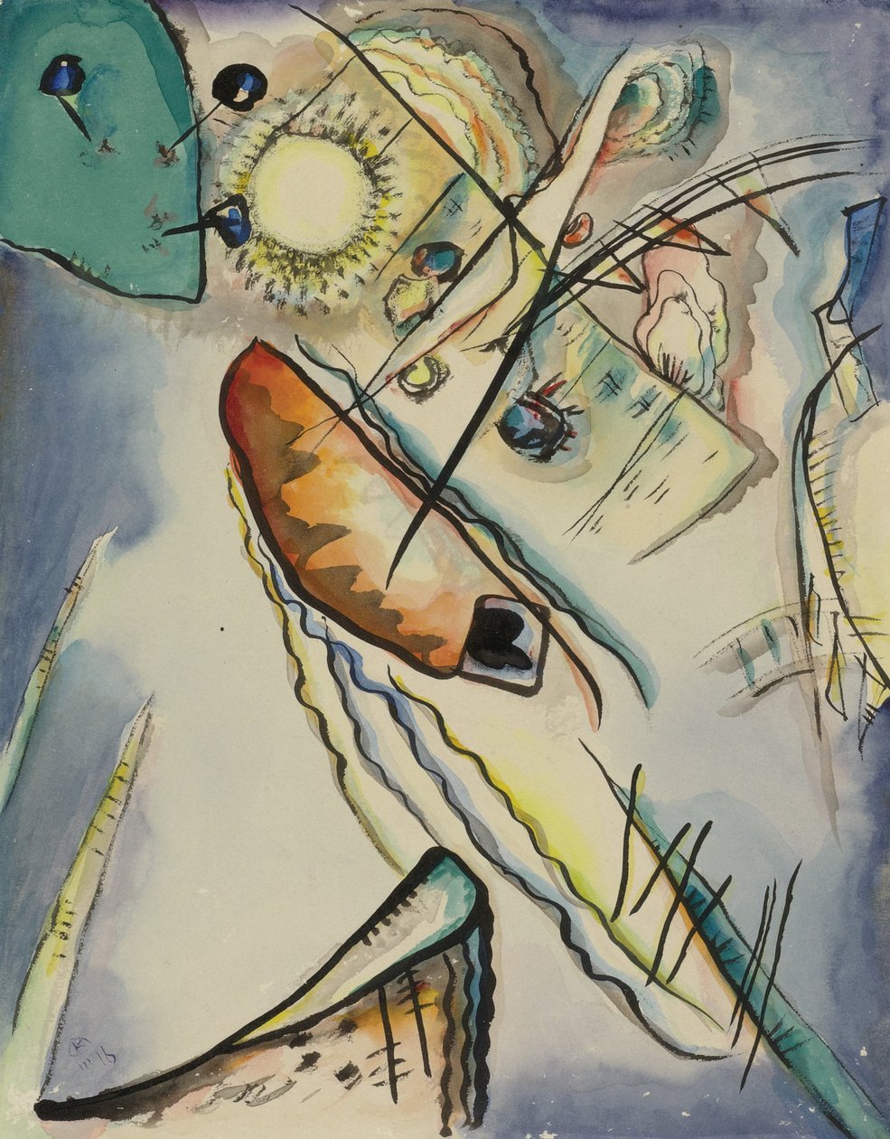 Senza titolo, 1916 da Wassily Kandinsky