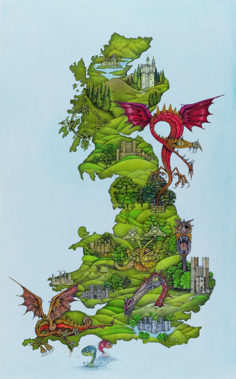Mappa del drago da Wayne Anderson