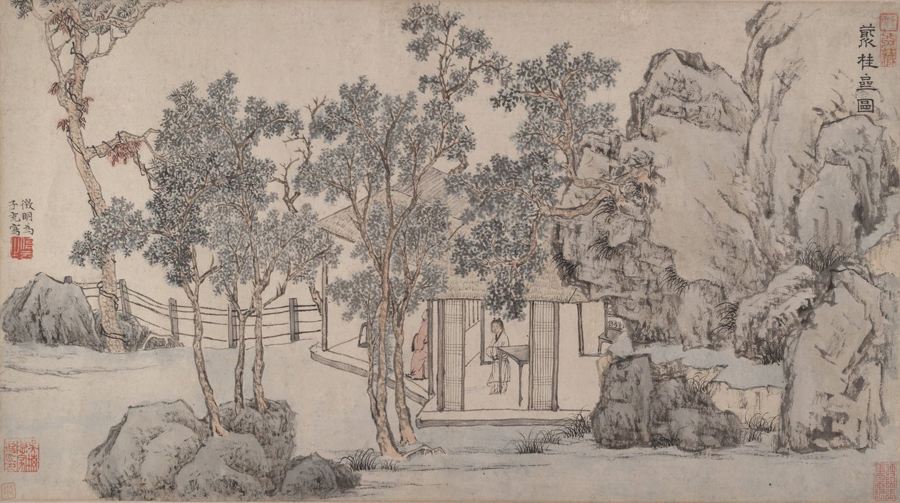 Lo studio del boschetto di Cassia da Wen Zhengming