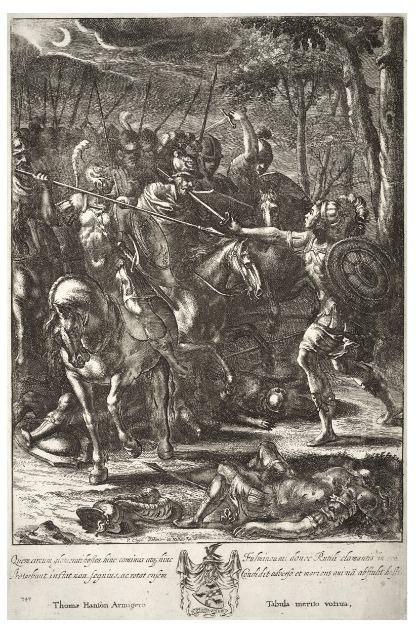 Niso uccide Volscente (stato 3) da Wenceslaus Hollar