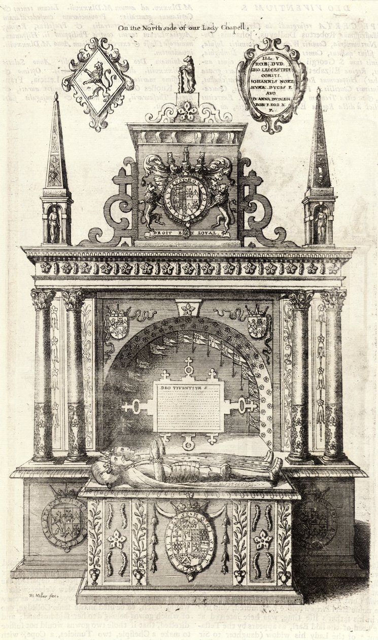 Robert Dudley, Conte di Leicester (monumento) da Wenceslaus Hollar