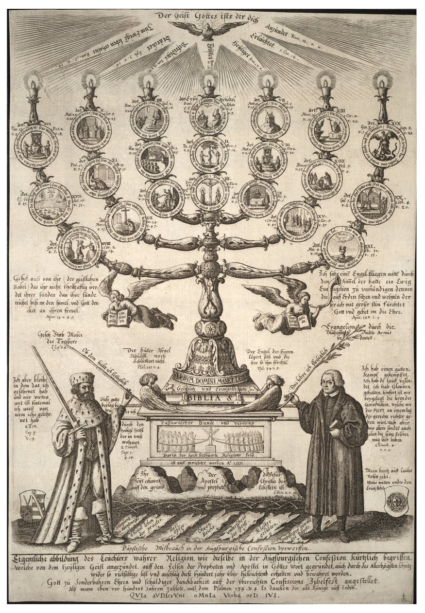 La Confessione di Augusta. Stato 2 da Wenceslaus Hollar