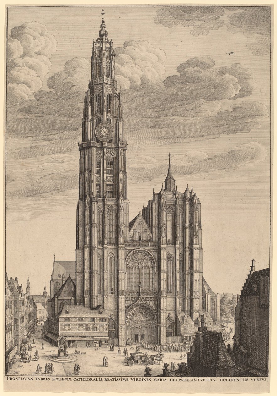 Cattedrale di Anversa da Wenceslaus Hollar