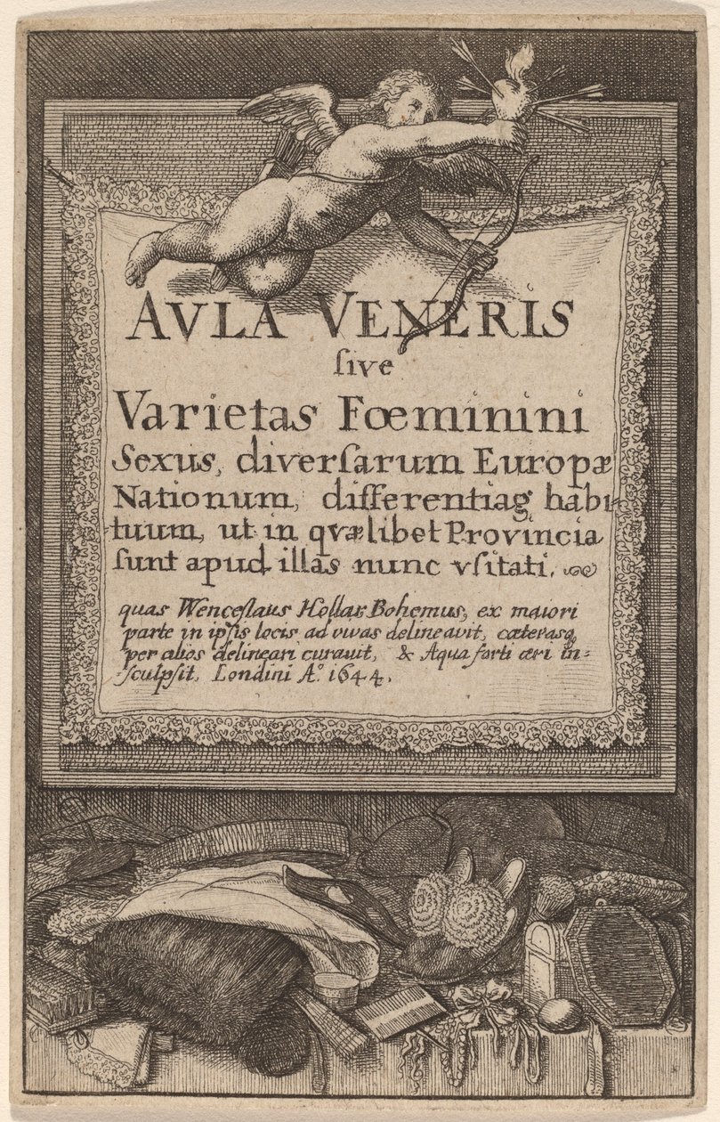 Aula Veneris: Pagina del titolo da Wenceslaus Hollar