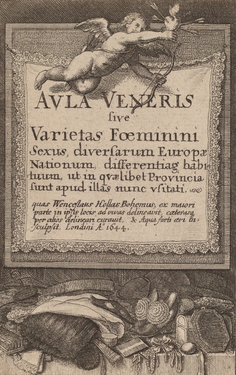 Aula Veneris: Frontespizio, 1644 da Wenceslaus Hollar