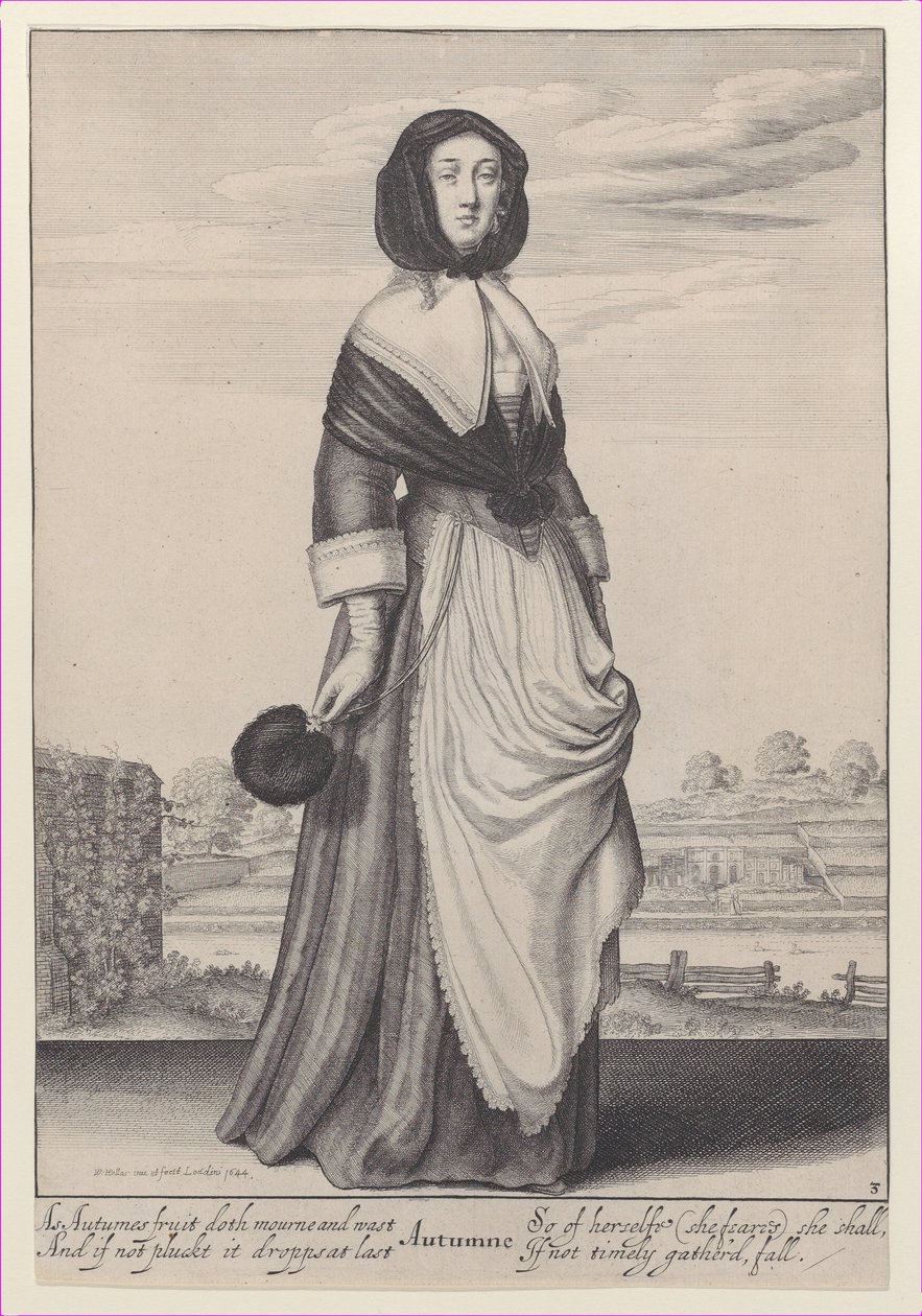 Autunno, da Le Stagioni, 1643-44 da Wenceslaus Hollar