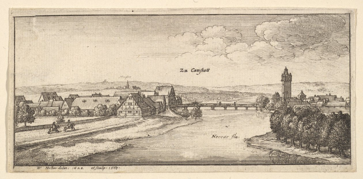Cannstadt, 1665 da Wenceslaus Hollar