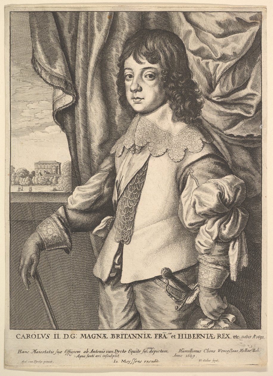 Carlo II da Wenceslaus Hollar