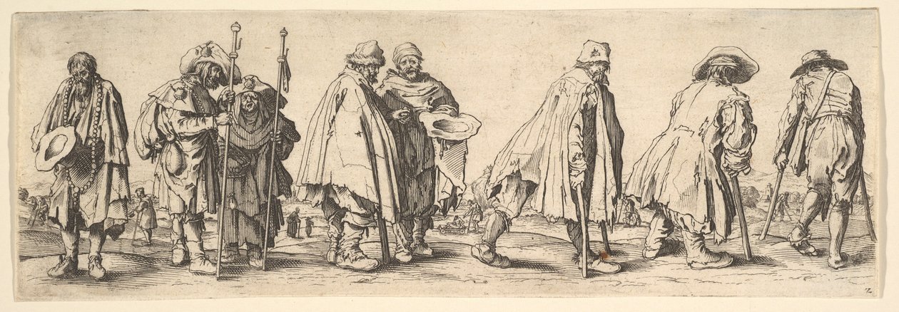 Otto mendicanti, 1630 da Wenceslaus Hollar