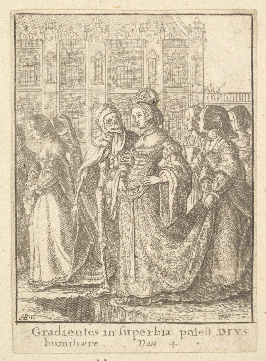 Imperatrice, dalla Danza della Morte, 1651 da Wenceslaus Hollar