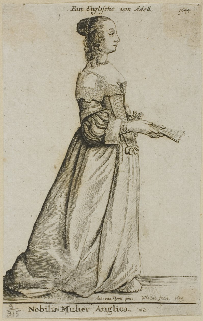 Nobildonna Inglese da Wenceslaus Hollar