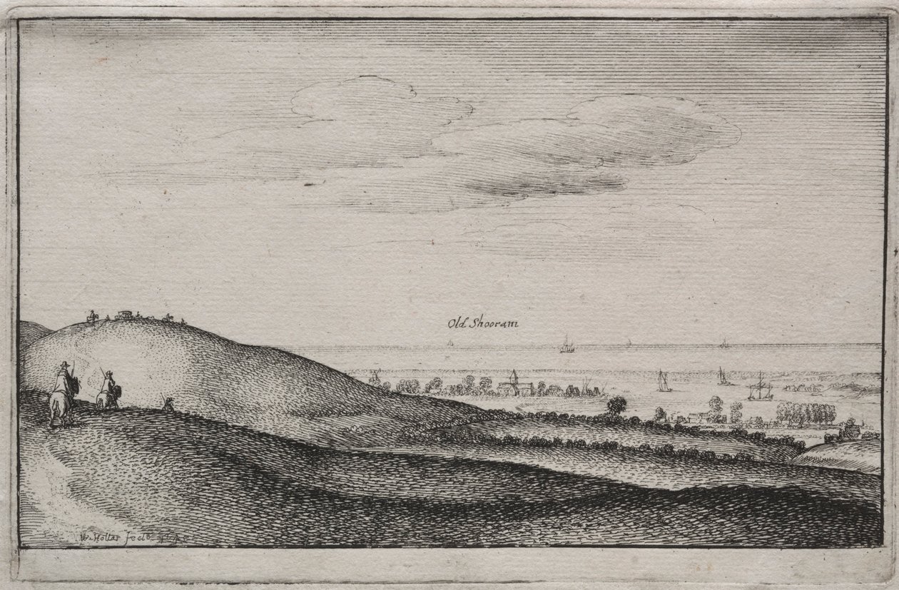 Vedute inglesi: Old Shoreham da Wenceslaus Hollar