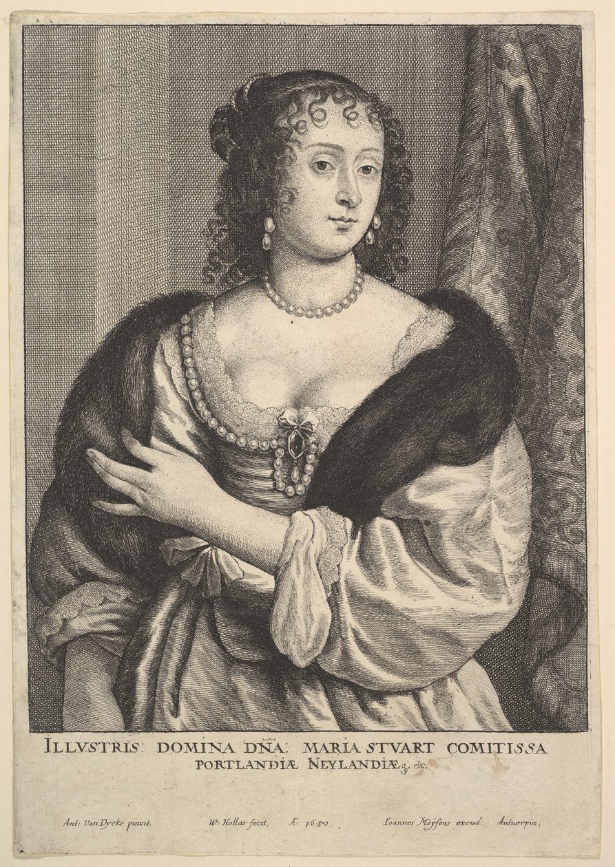 Frances Stuart, contessa di Portland da Wenceslaus Hollar