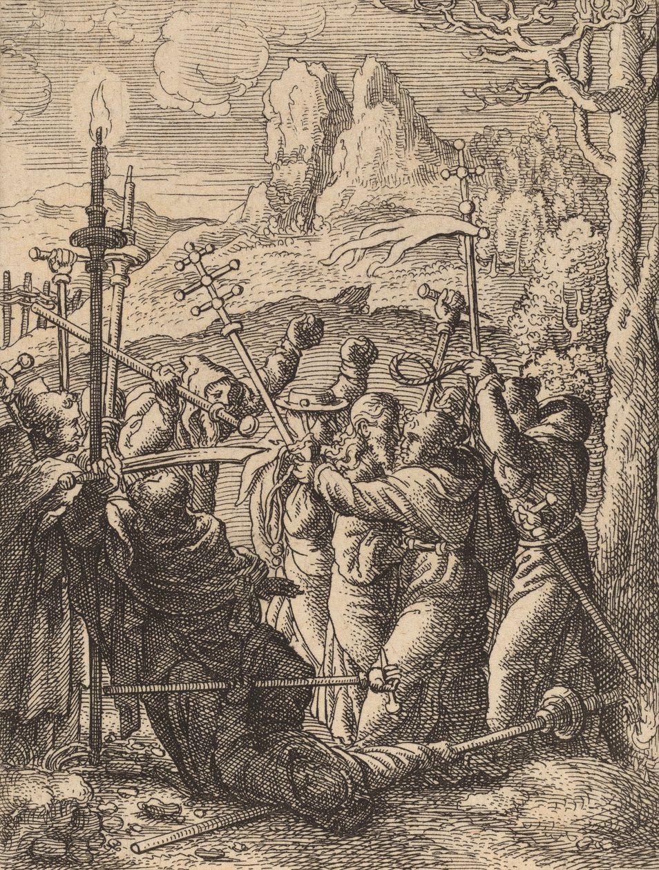 Gesù preso da Wenceslaus Hollar