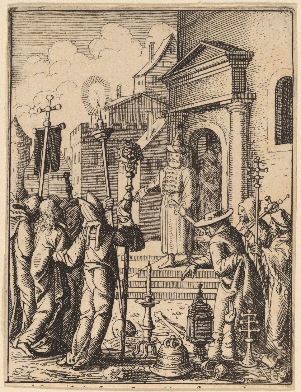 Gesù davanti a Pilato da Wenceslaus Hollar