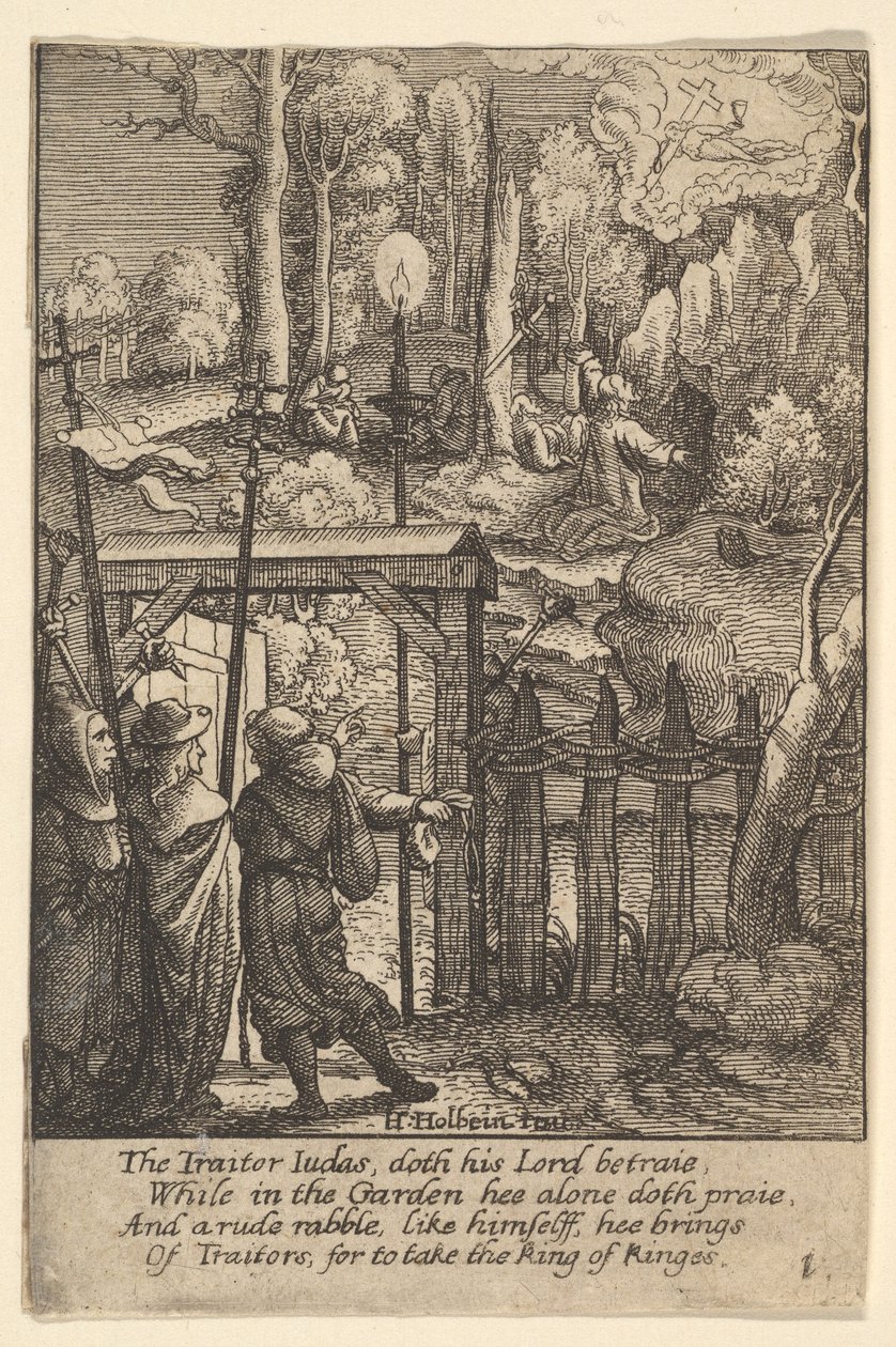 Gesù sul Monte degli Ulivi da Wenceslaus Hollar