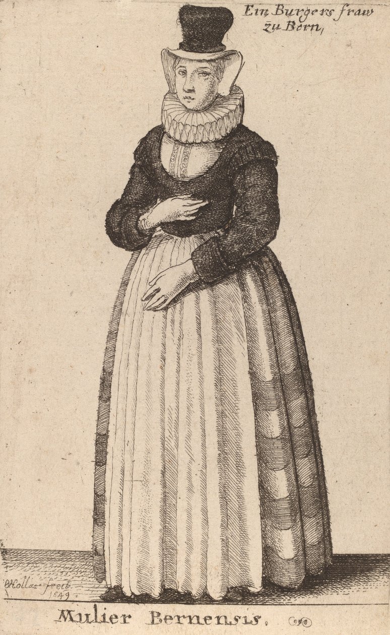 Mulier Bernensis da Wenceslaus Hollar
