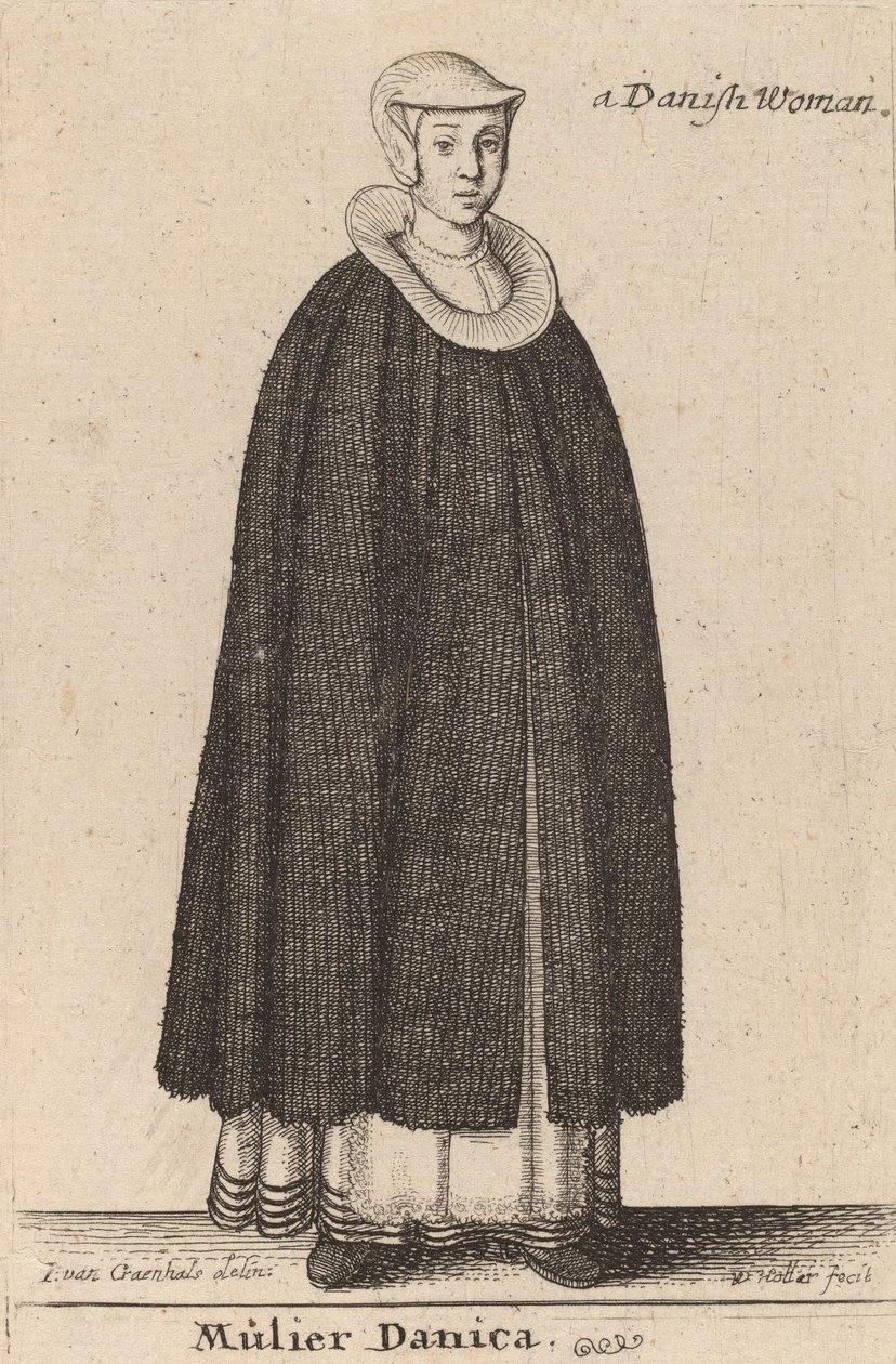 Mulier Danica da Wenceslaus Hollar