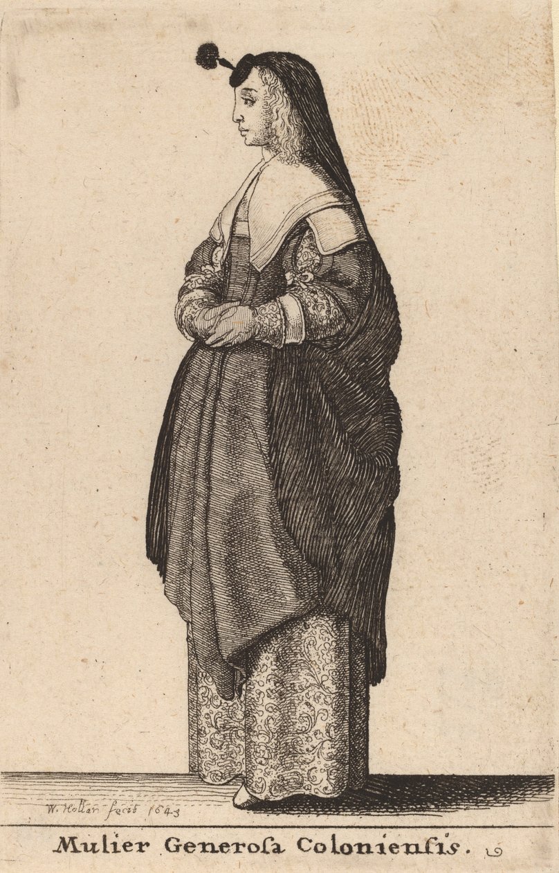 Mulier Generosa Coloniensis da Wenceslaus Hollar