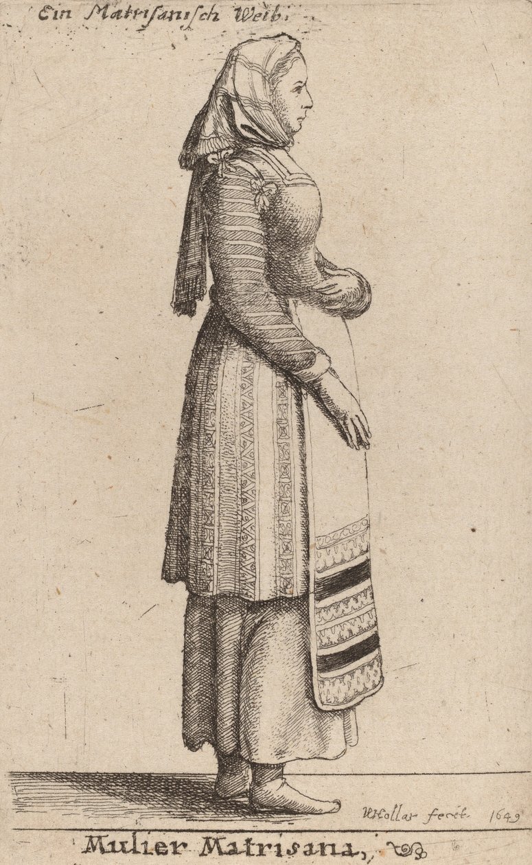 Mulier Matrisana, 1649 da Wenceslaus Hollar