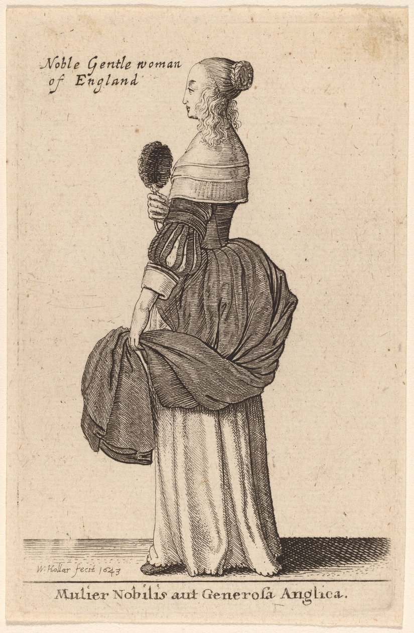 Mulier Nobilis aut Generosa Anglica da Wenceslaus Hollar