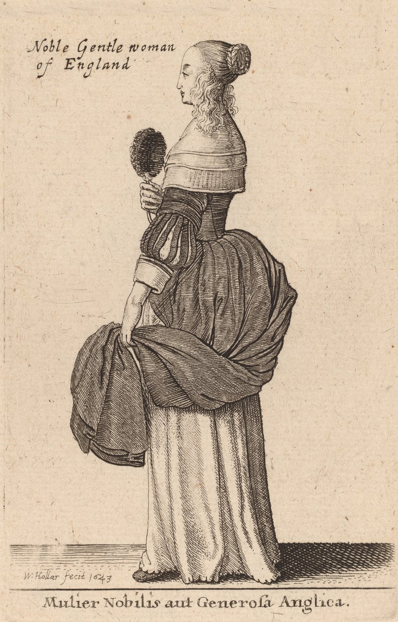 Mulier Nobilis aut Generosa Anglica, 1643 da Wenceslaus Hollar