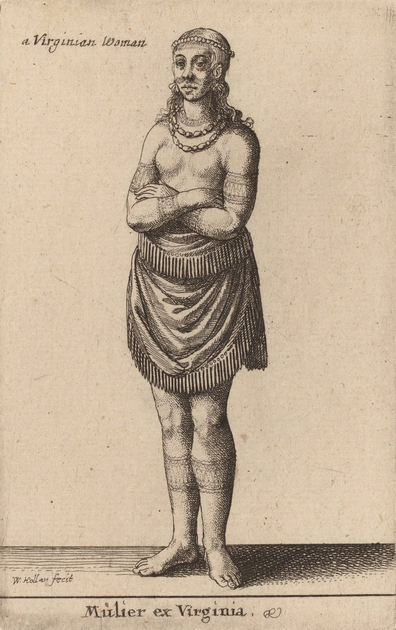 Mulier ex Virginia da Wenceslaus Hollar