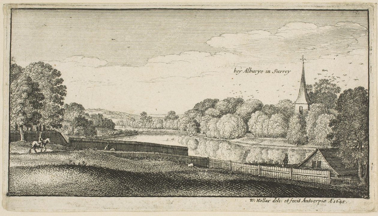 Vicino ad Albury da Wenceslaus Hollar