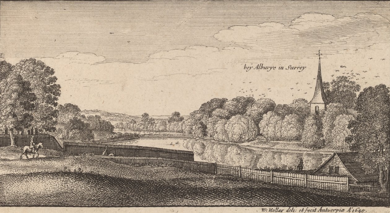 Vicino ad Albury, 1645 da Wenceslaus Hollar