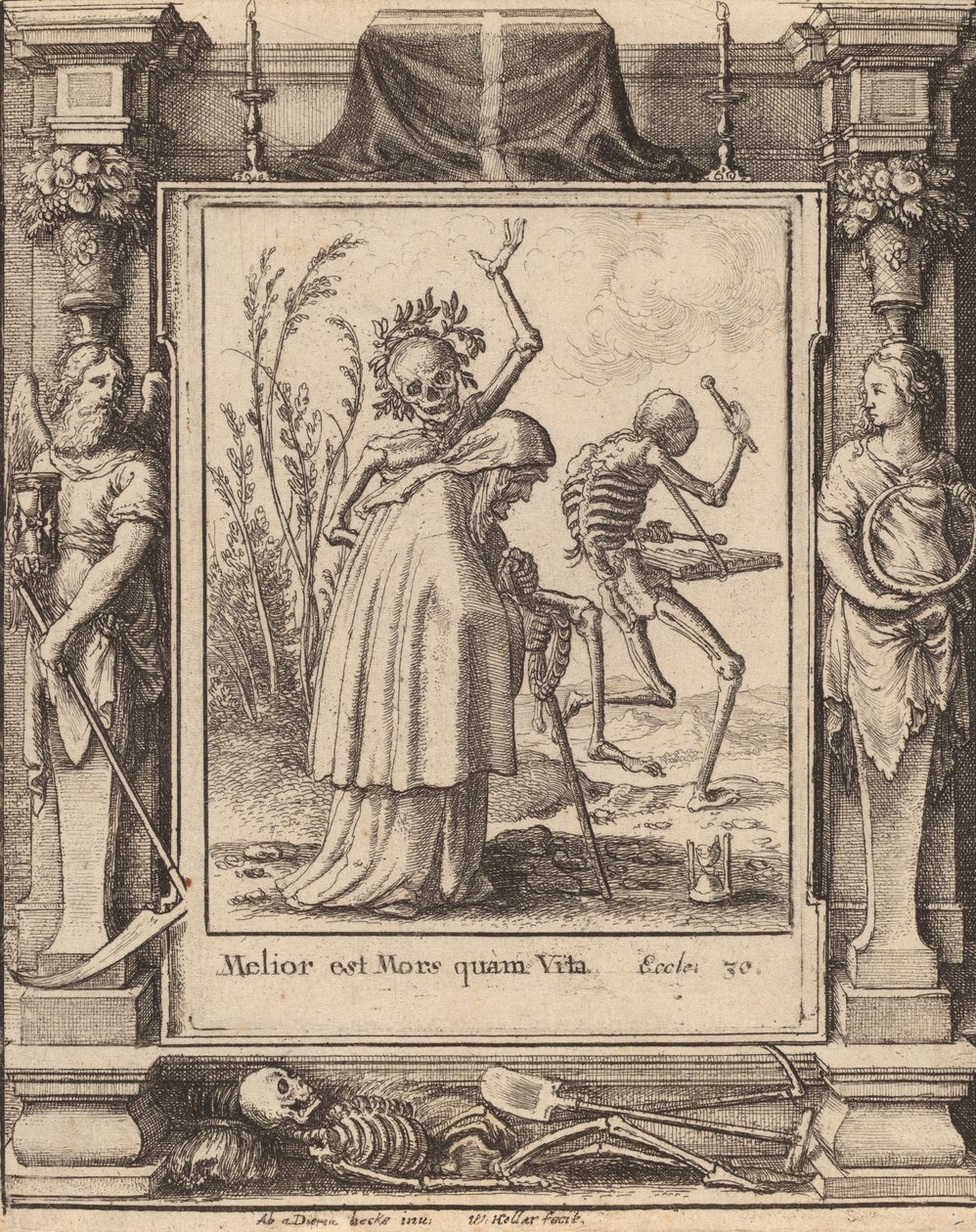 Vecchia donna, 1651 da Wenceslaus Hollar