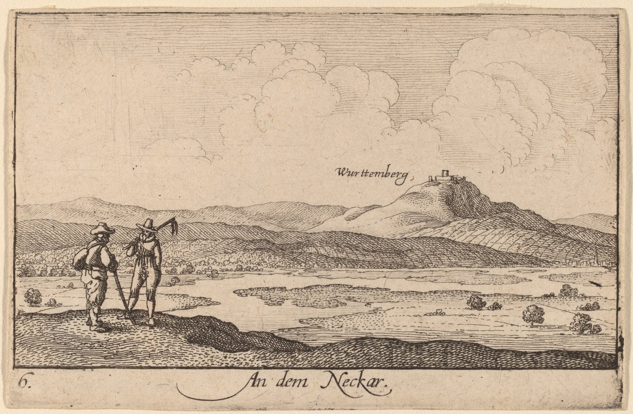 Sul Neckar da Wenceslaus Hollar