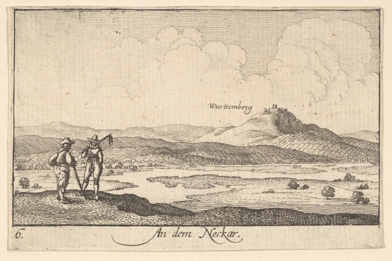 Sul Neckar da Wenceslaus Hollar