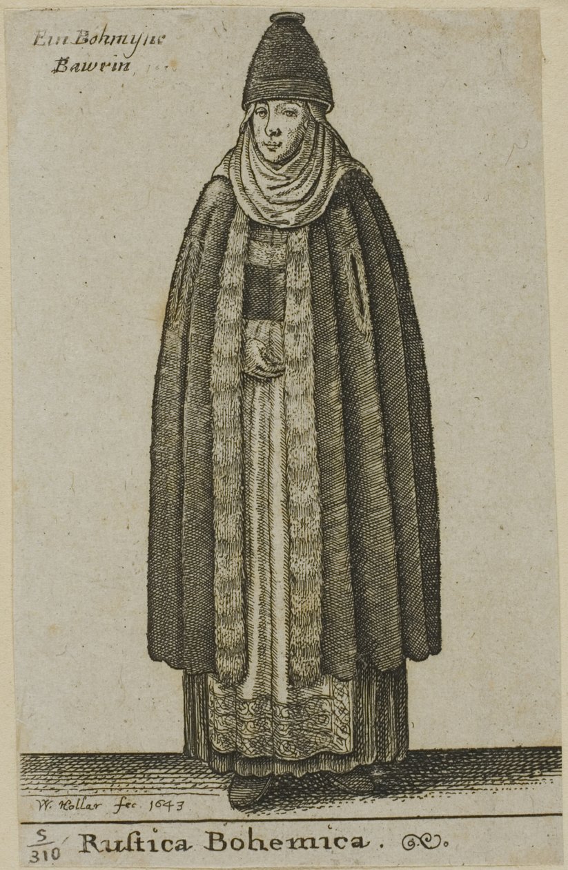 Contadina della Boemia da Wenceslaus Hollar