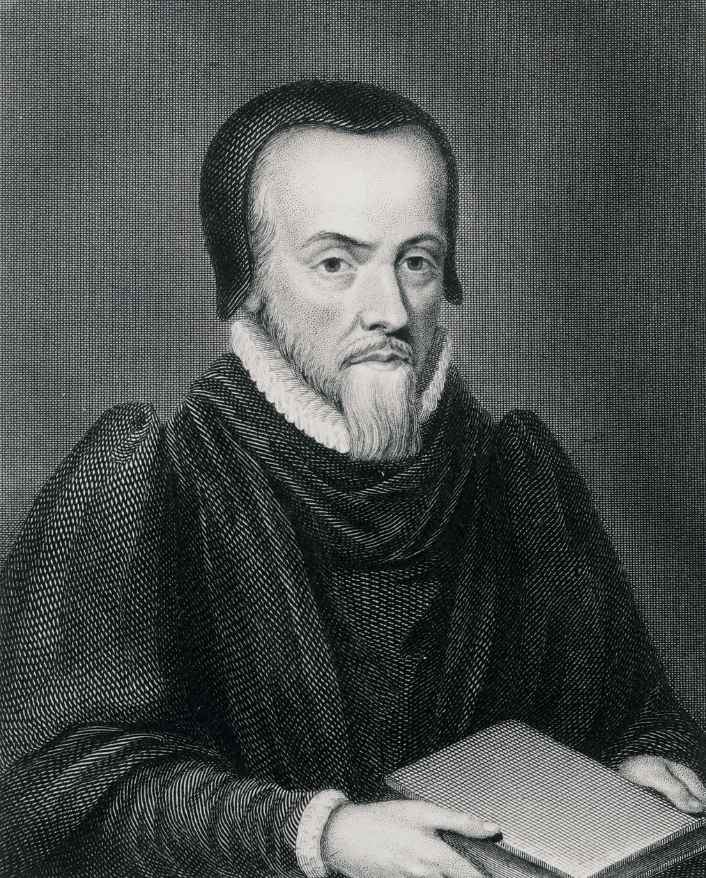 Richard Hooker (c.1554-1600), inciso da Edward Finden da Wenceslaus Hollar