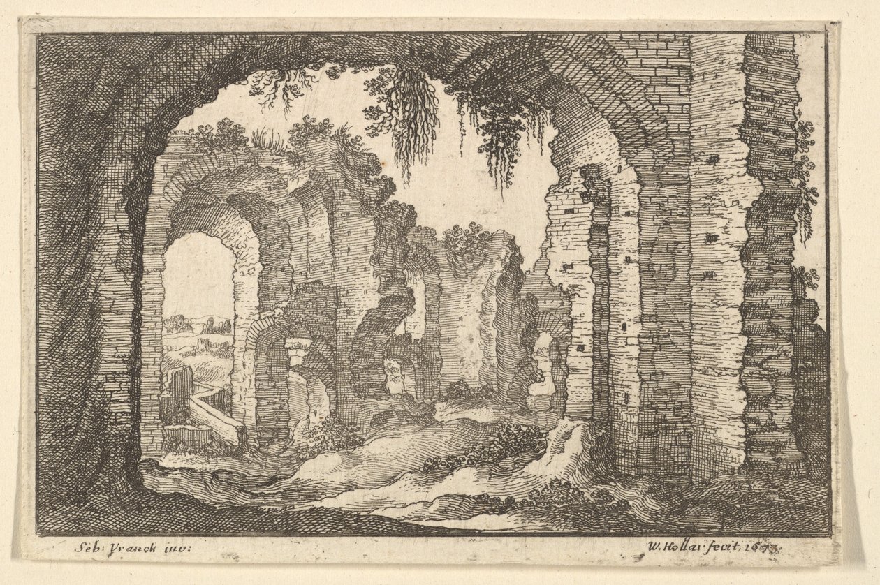 Rovine romane, 1673 da Wenceslaus Hollar
