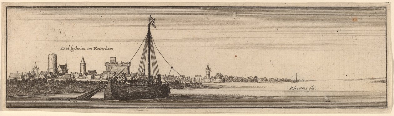 Rudesheim, c. 1632-1636 da Wenceslaus Hollar