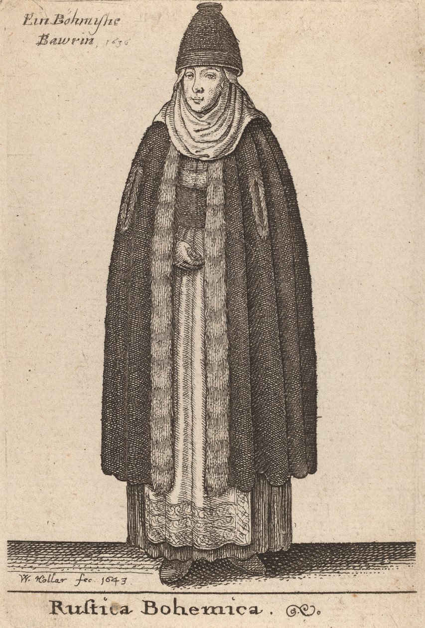 Rustica Bohemica, 1643 da Wenceslaus Hollar