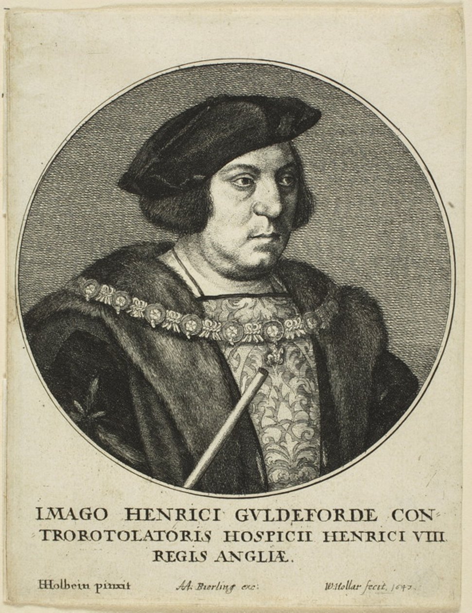 Sir Henry Guildford da Wenceslaus Hollar