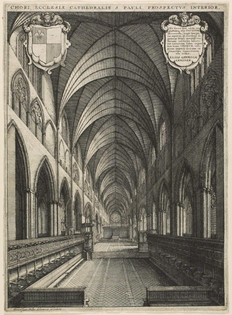 Coro di San Paolo da Wenceslaus Hollar
