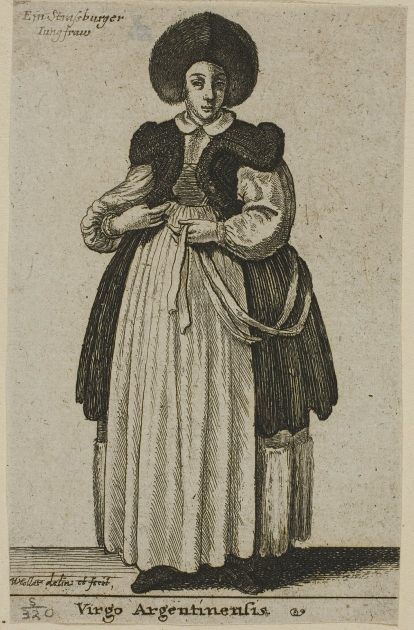 Donna di Strasburgo da Wenceslaus Hollar