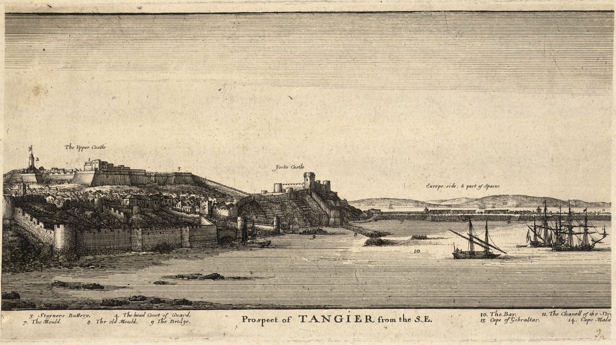 Tangeri dal S.E. da Wenceslaus Hollar