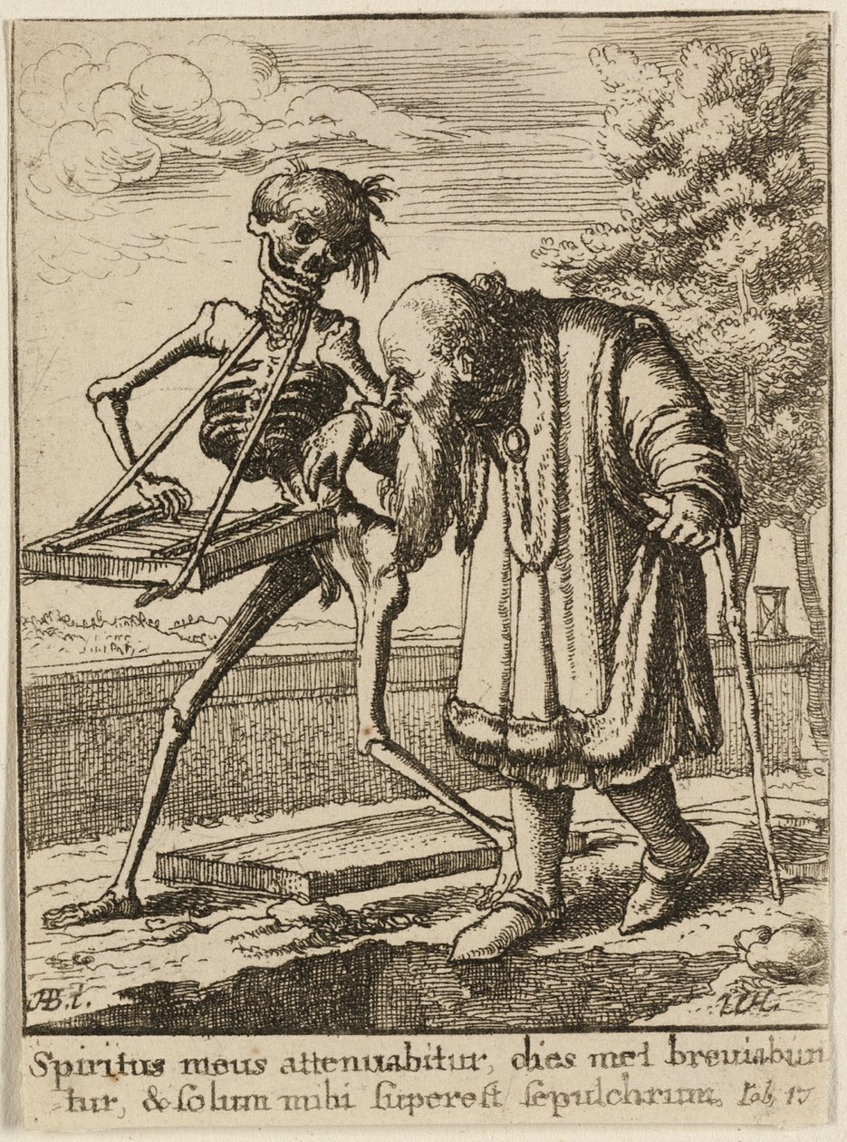 Il vecchio e la morte da Wenceslaus Hollar