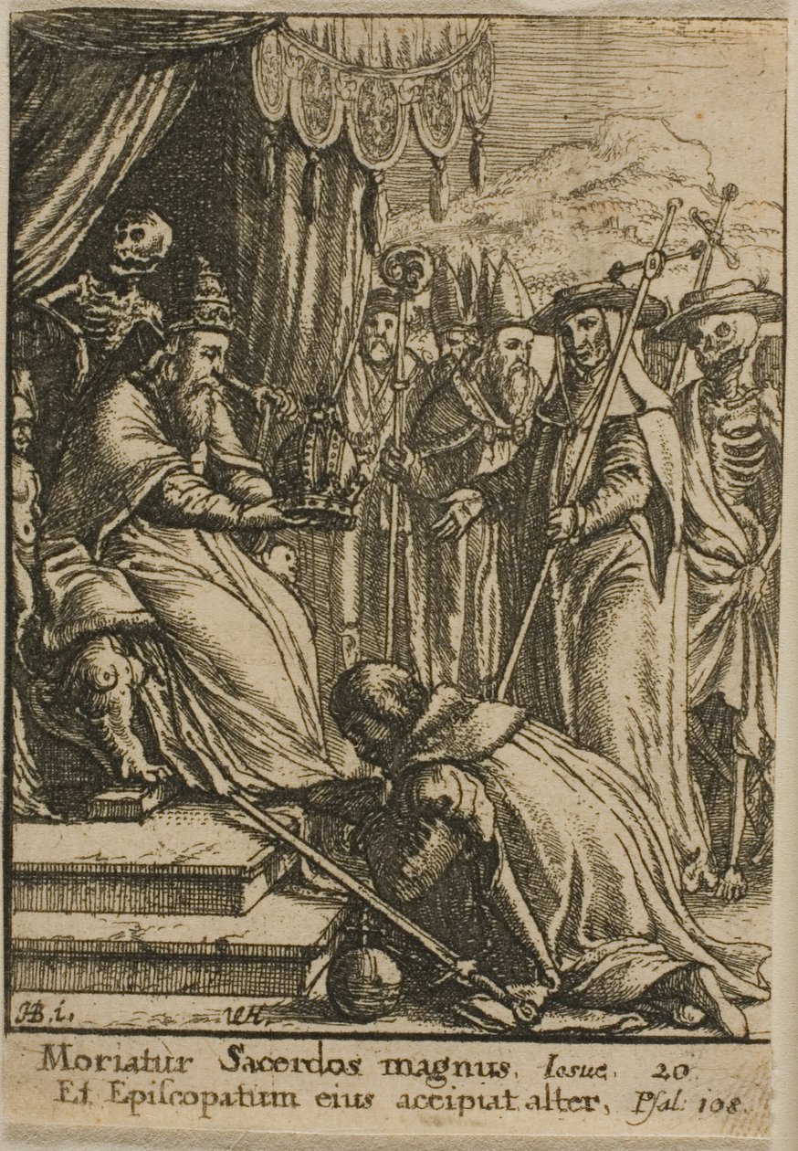 Il Papa e la Morte da Wenceslaus Hollar