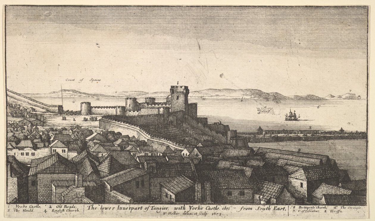 La parte interna inferiore di Tangeri, 1673 da Wenceslaus Hollar