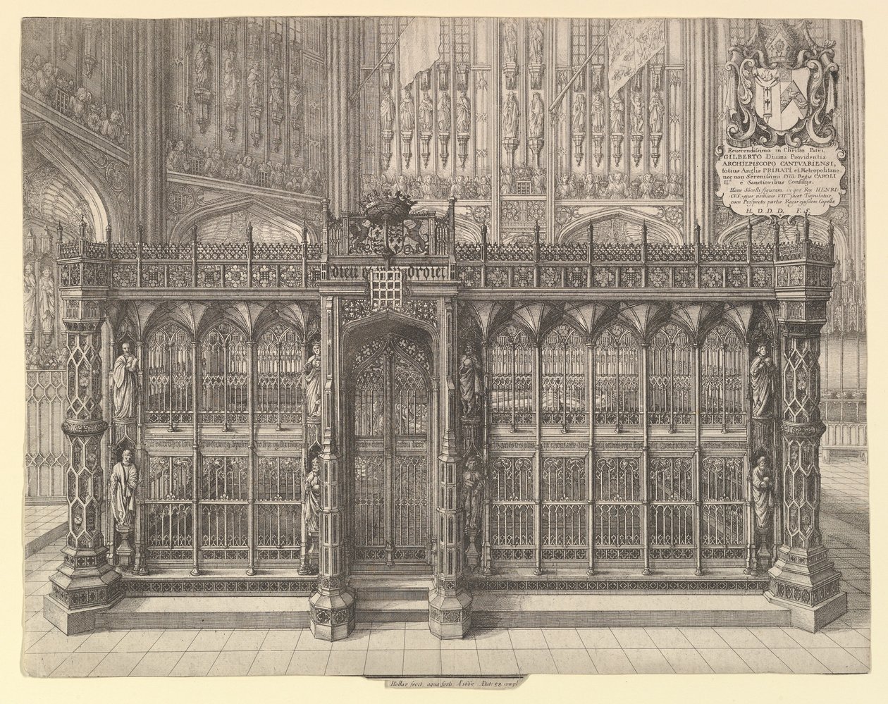 Tomba di Enrico VII da Wenceslaus Hollar